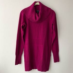 The Limited Pink Cowl Neck Long-Sleeve Tunic Sweater Size XS